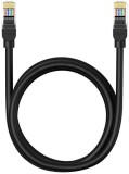 PATCH CORD UTP Baseus Cat5, fire din cupru, round cable, viteza maxima 1 Gbps, PVC, 1.5m, negru &quot;B00133206111-02&quot; (timbru verde 0.08 lei) - 6932172637