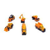 Set 6 mini masinute pentru constructii, Gonga&reg; Galben