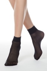 Șosete Scurte 1/2 Damă Lycra, Tension Soft 40 Den - Nero, 36-39 (23-25)