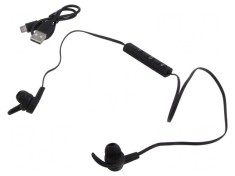 Căști wireless cu microfon negre 10m 32&Omega;