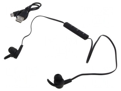 Căști wireless cu microfon negre 10m 32&amp;Omega; foto