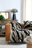 Patura Fauves 130x160cm, Culoare Greige, 100% Poliester