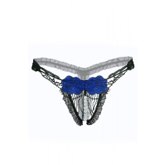GS549-141 Chilot snur cu margele si decupaj inghinal