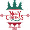 Sticker decorativ, Merry Christmas ,Rosu, 68 cm, 4896ST-1