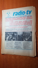 revista radio-tv saptamana 15-21 noiembrie 1981 foto