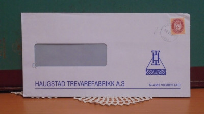 NORVEGIA - VIGRESTAD - PLIC INSTITUTIE - HAUGSTAD TREVAREFABRIKK A,S - CIRCULAT. foto