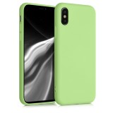 Husa pentru Apple iPhone X / iPhone XS, Silicon, Verde, 49982.214, Carcasa, Kwmobile