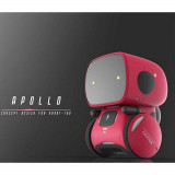 Robot inteligent interactiv Apollo control vocal, butoane tactile, rosu, Oem