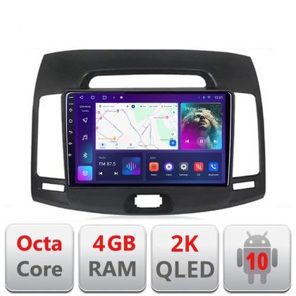Navigatie HHyundai Elantra 2007-2011 C-2009 Android Octa Core Ecran 2K QLED GPS 4G 4+32GB 360 KIT-2009+EDT-E409-2K CarStore Technology