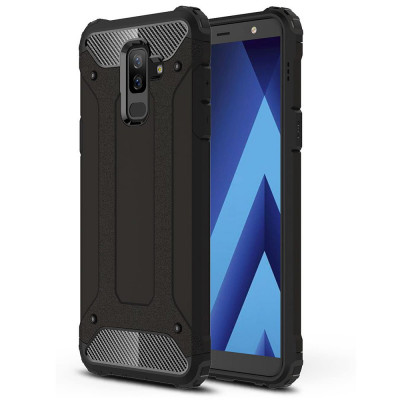 Husa pentru Samsung Galaxy A6 Plus 2018 - Techsuit Hybrid Armor - Black foto