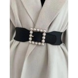 Cumpara ieftin Curea eleganta cu catarama cu perle - 582138