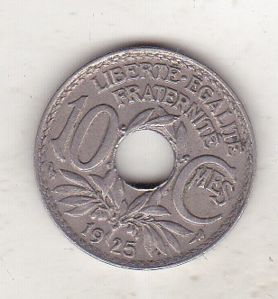 bnk mnd Franta 10 centimes 1925