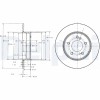 DELPHI BG3326C Disc frana