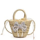 Gentuta din rafie White Butterfly