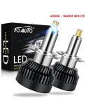 Set 2 leduri H7 M9 4300K Lumina Calda, Canbus 360 grade pentru far auto, putere 80W/set, luminozitate 8000 Lm/set, 12V