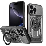 Husa pentru Apple iPhone 16 Pro Max, Techsuit, RuggedCam, Gri
