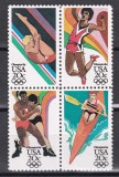 SUA 1984 - Jocurile Olimpice - Los Angeles, Bloc de 4, MNH, Nestampilat