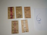 Cumpara ieftin LOT 5 BILETE TREN CFR - CALIMANESTI, PASCANI, SLATINA ..