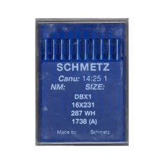 Set 10 ace de cusut cu butuc subtire pentru masini de cusut industriale simple, Schmetz, varf R