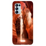 Husa compatibila cu Oppo A74 5G model Antelope Canyon, Silicon, TPU, Viceversa, Transparent, Carcasa