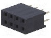 Conector 8 pini, seria {{Serie conector}}, pas pini 2.54mm, CONNFLY - DS1023-2*4S21 foto