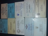 Cumpara ieftin Carti de vizita vechi Colonel, Detasati Militar, Air Force Army- Rar -Lot 10 buc