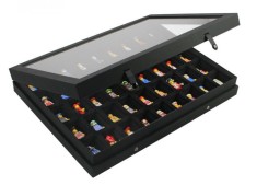 Vitrina prezentare Black Edition 45 compartimente 36 x 49 mm