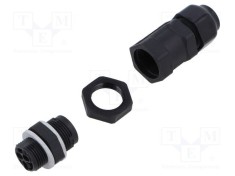 Conector AC 3773 IP66/IP68 Terminal Block 3P Negru AAG STUCCHI