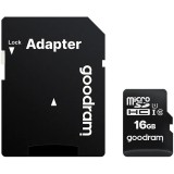 Card de memorie microSD Goodram 16GB,UHS I,cls 10 + adaptor