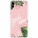 Husa silicon pentru Apple Iphone X, Good Vibes