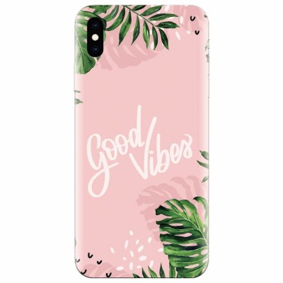 Husa silicon pentru Apple Iphone XS Max, Good Vibes foto
