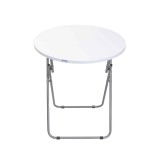 Masa plianta rotunda cu blat mdf, dimensiuni 60x65cm, alb / ZLN 6968