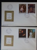 1969 - Reproduecri de arta II - serie+colita - LP709-LP710 FDC-uri