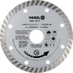 Disc diamantat turbo 115 mm VOREL foto