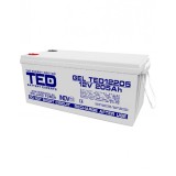 Acumulator VRLA 12V 205A GEL Deep Cycle 525mm x 243mm x h 220mm M8 TED Battery Expert Holland TED003522 (1) SafetyGuard Surveillance
