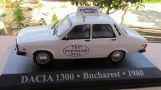 Macheta Dacia 1300 Taxi Bucuresti 1/43 IXO foto