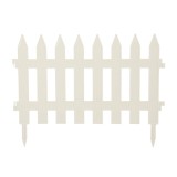 Gardulet decorativ, Garden clasic, pentru gradina, plastic, alb, 320 x 35 cm, set 7 bucati