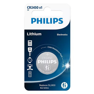 Baterie lithium CR2450 blister 1 buc Philips foto