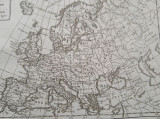 Harta a Europei, tiparitura originala din anul 1764