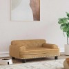 vidaXL Pat C&acirc;ini Maro 70x45x30cm Catifea, Canapea Animale de Companie, Cadru Lemn Pin Solid, Confortabil &amp; Durabil