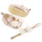 Pantofiori aurii si bentita asortata (Marime Disponibila: 6-9 luni (Marimea 19