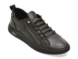 Cumpara ieftin Pantofi sport BITE THE BULLET negri, 8507, din piele naturala