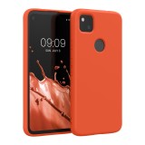 Husa pentru Google Pixel 4a, Silicon, Portocaliu, 52622.218, kwmobile, Carcasa