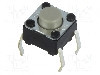 Microintrerupator, 6x6mm, OFF-(ON), SPST-NO, OMRON OCB - B3F-1022