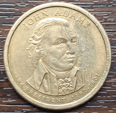 (M1827) MONEDA SUA - 1 DOLLAR 2007, SERIA PRESEDINTI - JOHN ADAMS foto