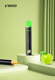 Tigara electronica UWOO Apple Ice, 1600+ puff-uri, 5% Nicotina, aroma intensa mar verde, de unica folosinta
