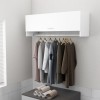 Șifonier vidaXL Alb 100x32.5x35 cm PAL Dulap Haine Dormitor Garderoba Depozitare Umerase