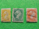 CANADA 1870, 1 /2 / 3 CENTS, Queen Victoria, stampilate, deparaiate (T58), Stampilat