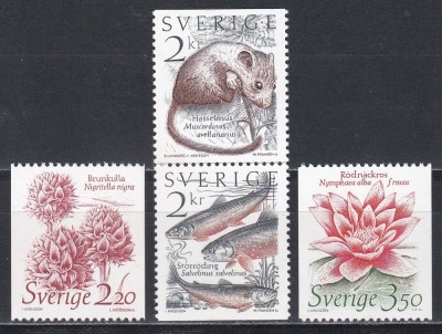 Suedia 1985 - Natura vie, MNH foto