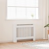 Mască Calorifer Alb 112cm MDF vidaXL - Dulap Radiator Decorativ Modern